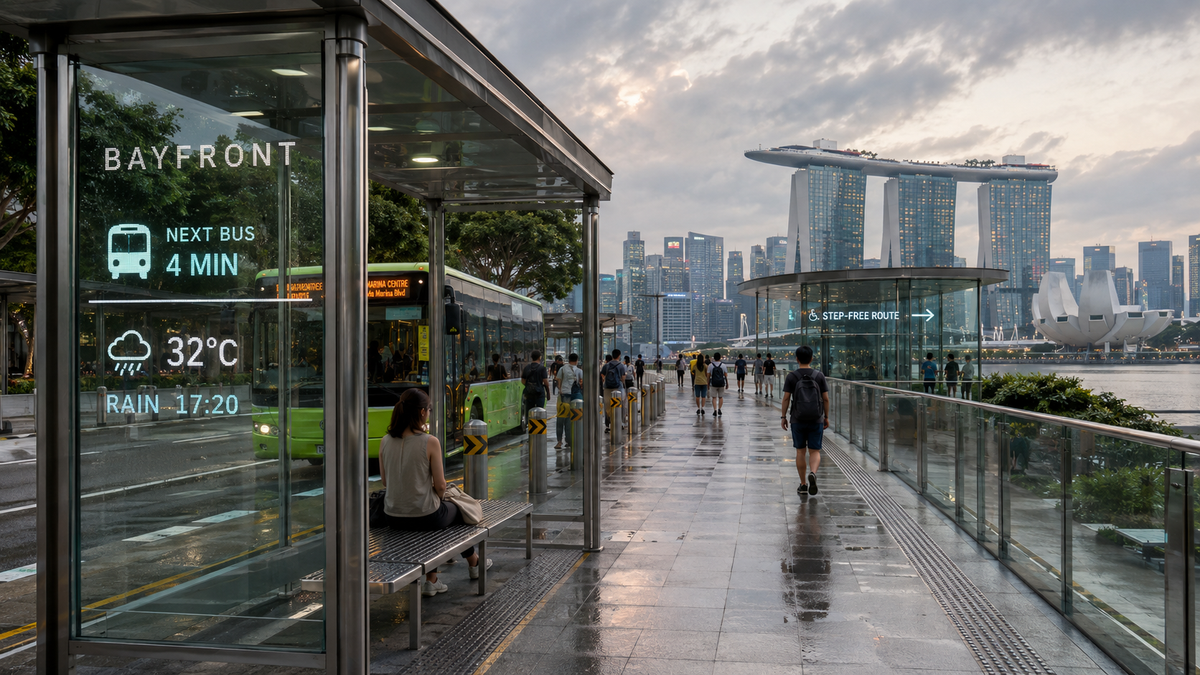 Connected public glass